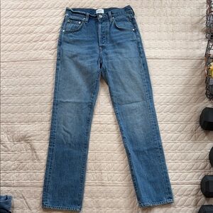 Citizens Of Humanity Baretta Relaxed Straight-Leg Jeans, Babylonia, 23